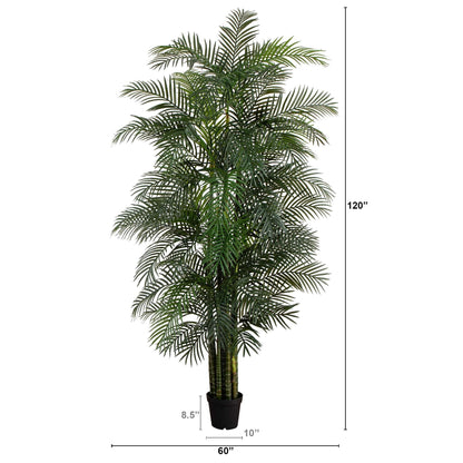 10' UV Resistant Artificial Areca Palm Tree (Indoor/Outdoor) - Tampa Home & Garden Store