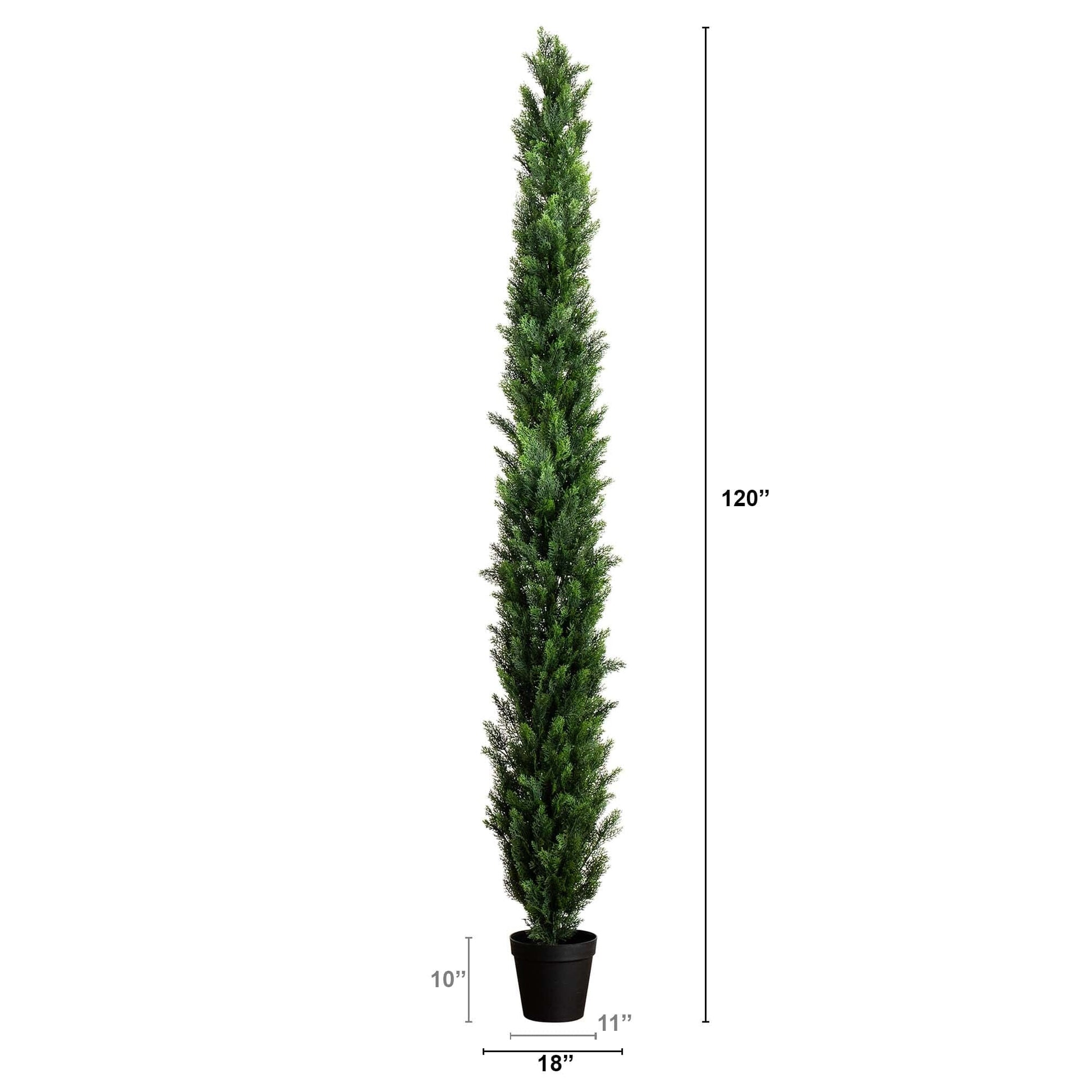 10' UV Resistant Artificial Cedar Pine Tree (Indoor/Outdoor) - Tampa Home & Garden Store