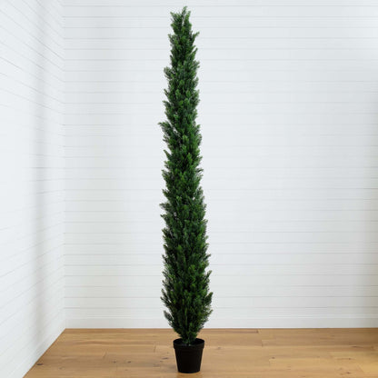 10' UV Resistant Artificial Cedar Pine Tree (Indoor/Outdoor) - Tampa Home & Garden Store