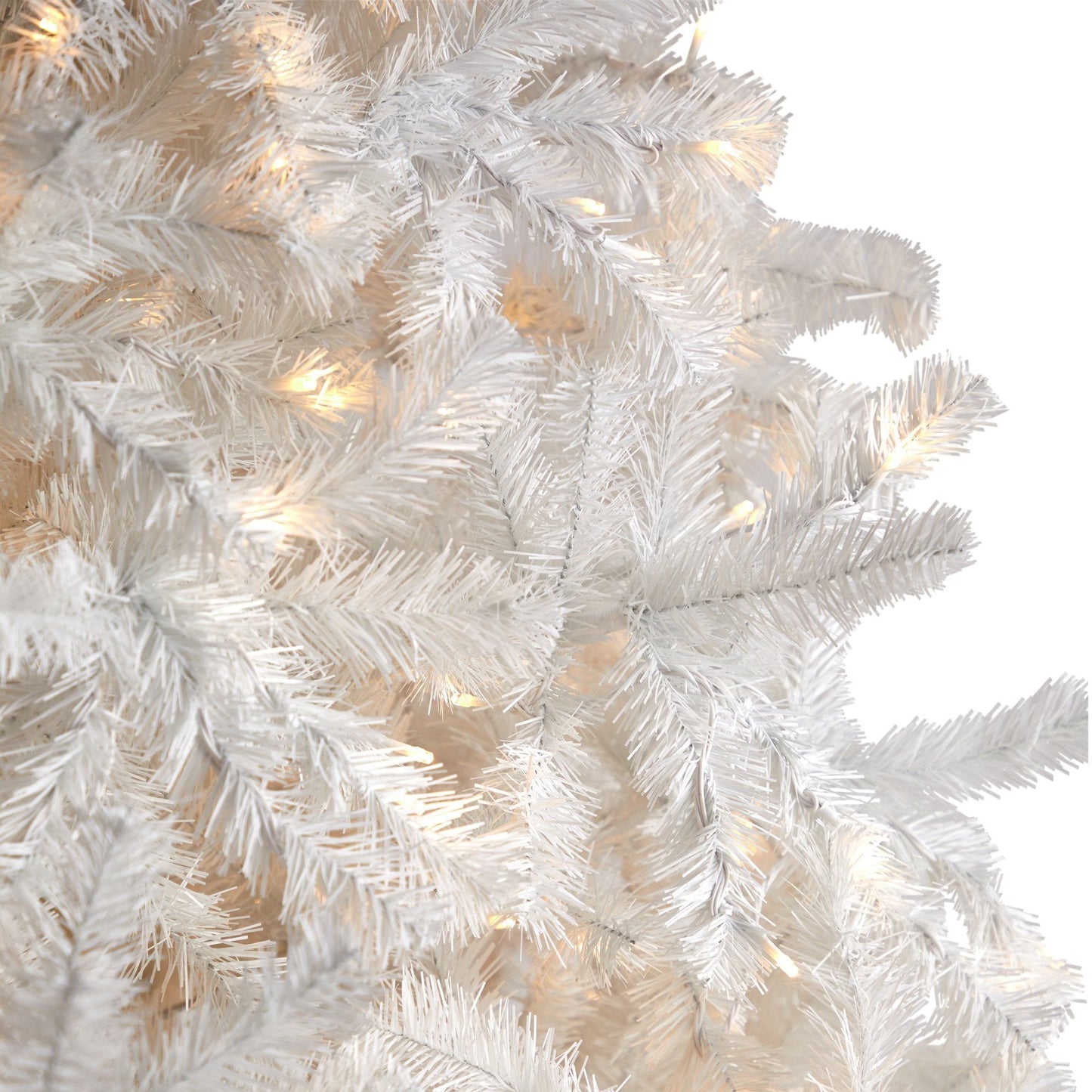 10' White Artificial Christmas Tree with 2200 Bendable Branches and 800 LED Lights - Tampa Home & Garden Store