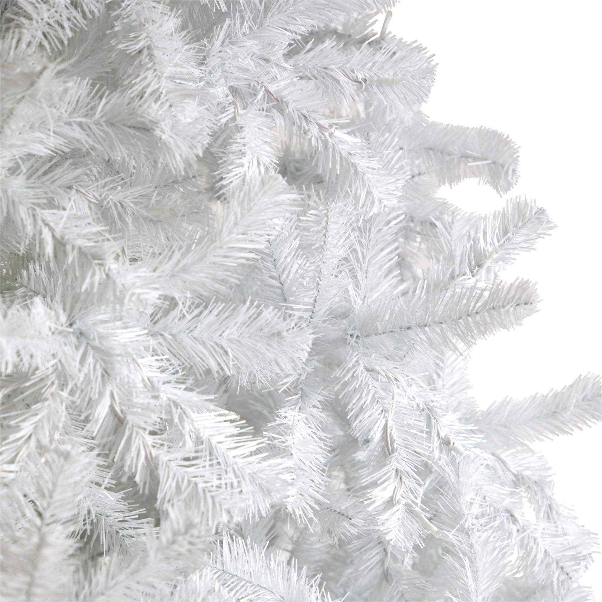 10' White Artificial Christmas Tree with 2200 Bendable Branches and 800 LED Lights - Tampa Home & Garden Store