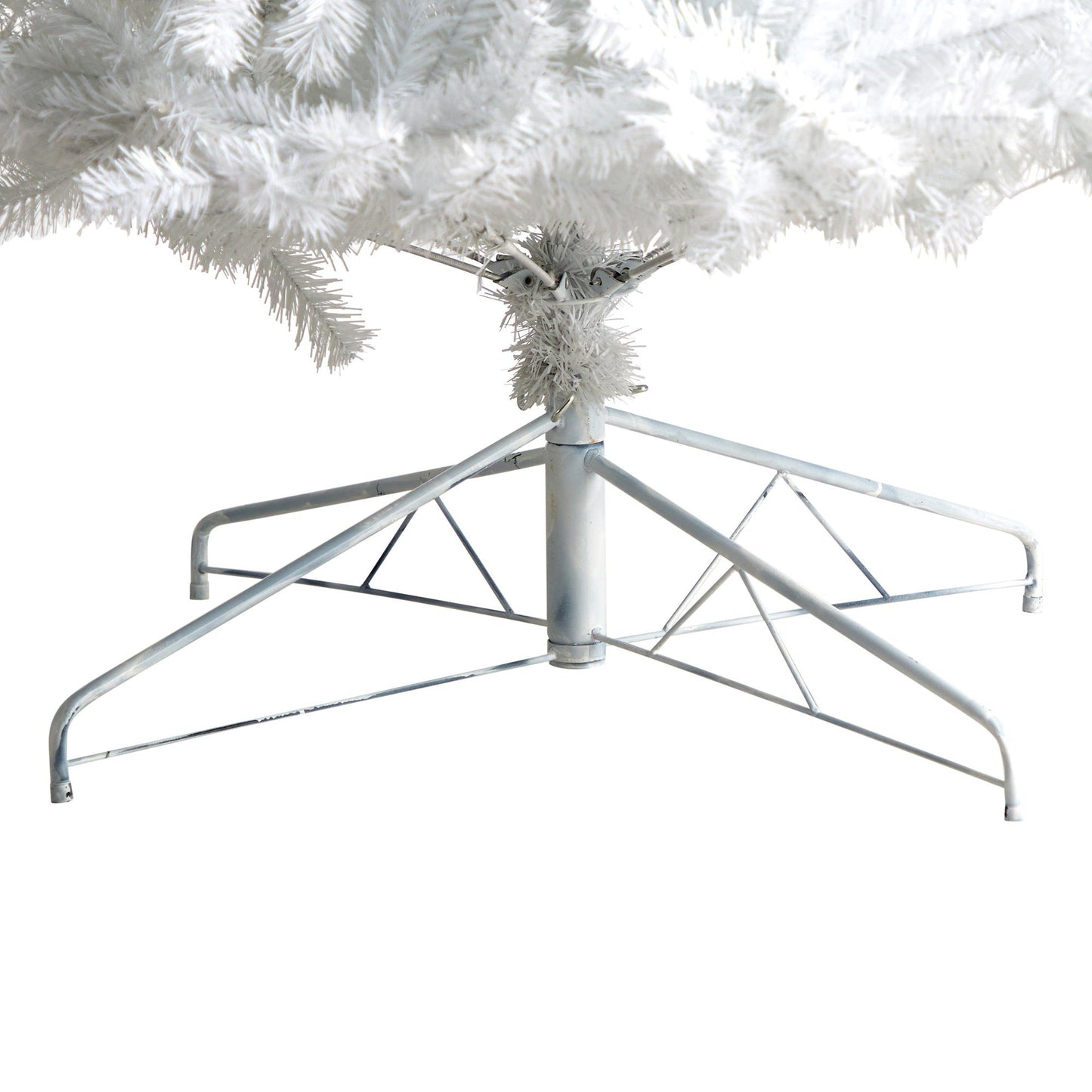 10' White Artificial Christmas Tree with 2200 Bendable Branches and 800 LED Lights - Tampa Home & Garden Store