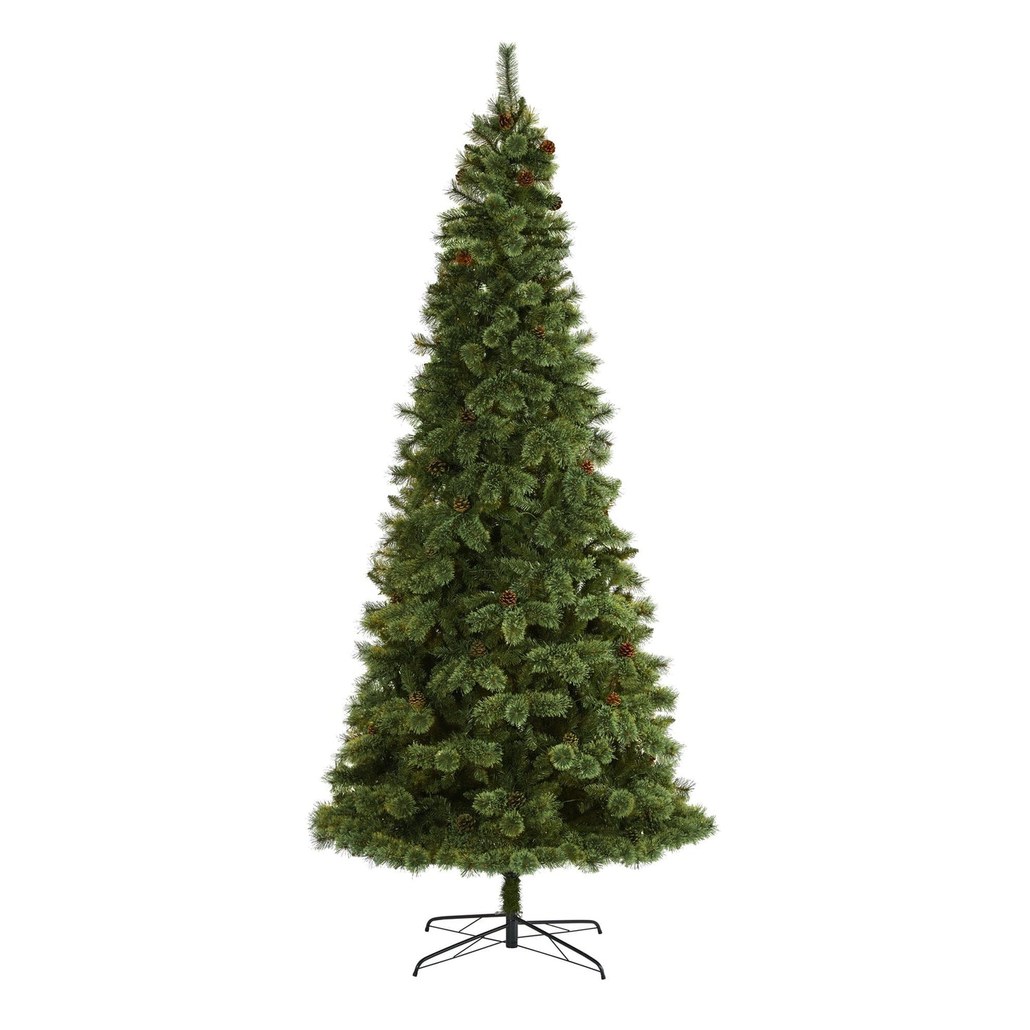 10’ White Mountain Pine Artificial Christmas Tree with 1875 Bendable Branches - Tampa Home & Garden Store