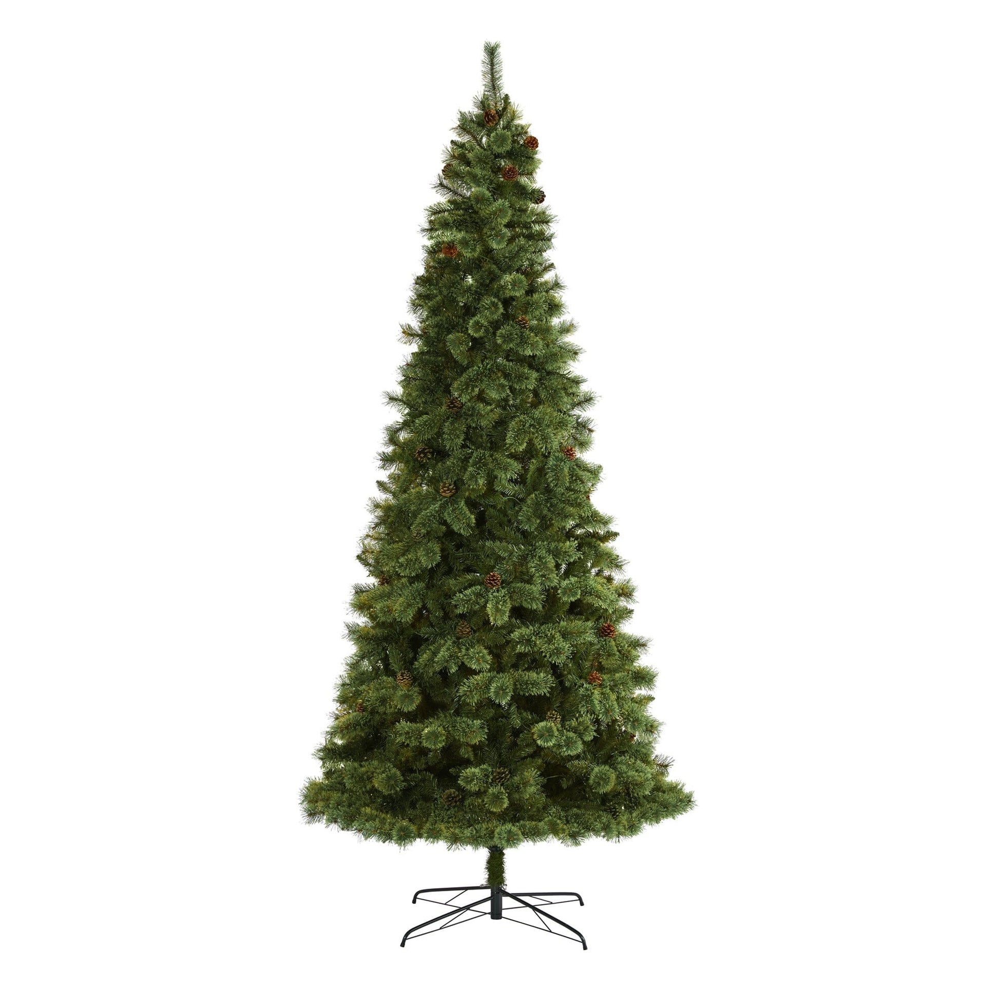 10’ White Mountain Pine Artificial Christmas Tree with 1875 Bendable Branches - Tampa Home & Garden Store