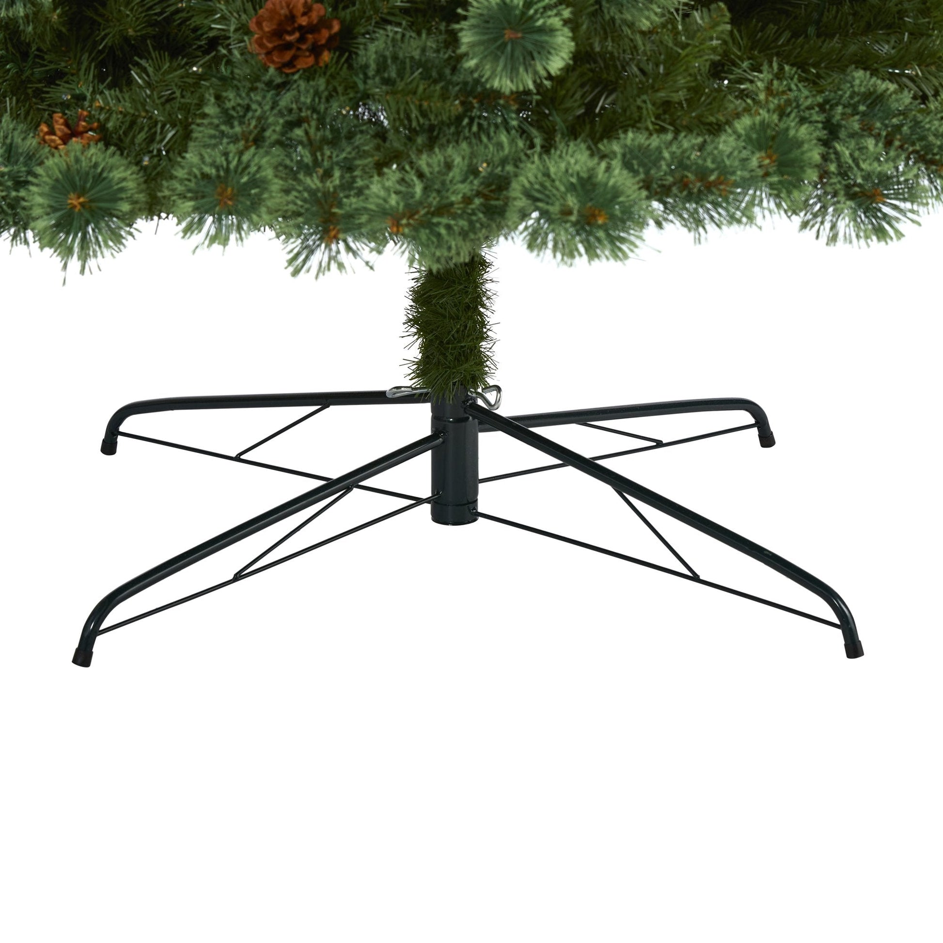 10’ White Mountain Pine Artificial Christmas Tree with 850 Clear LED Lights and Pine Cones - Tampa Home & Garden Store