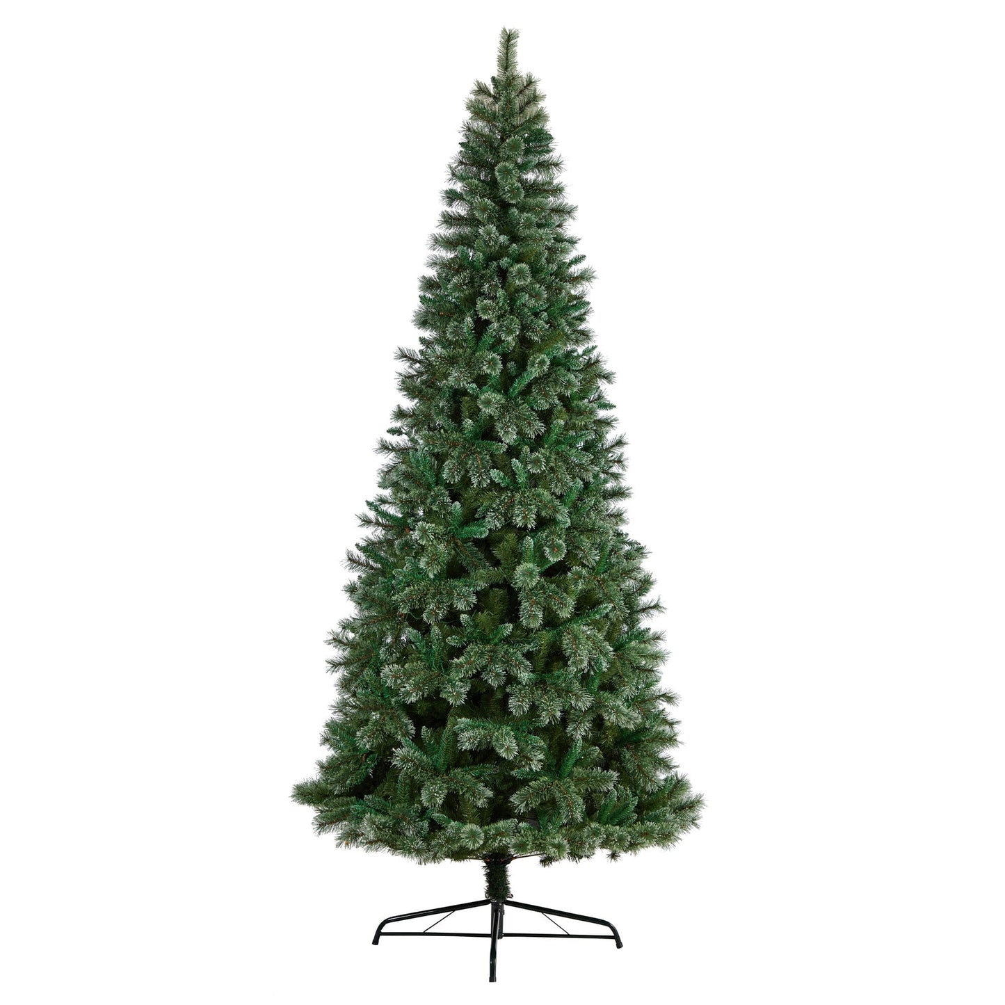 10’ Wisconsin Slim Snow Tip Pine Artificial Christmas Tree with 1652 Bendable Branches - Tampa Home & Garden Store