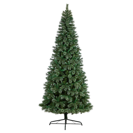 10’ Wisconsin Slim Snow Tip Pine Artificial Christmas Tree with 1652 Bendable Branches - Tampa Home & Garden Store