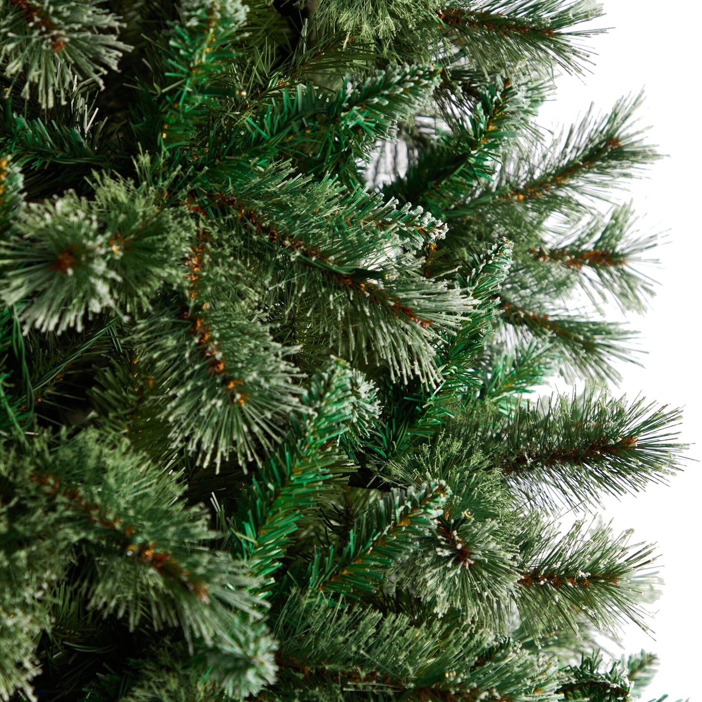 10’ Wisconsin Slim Snow Tip Pine Artificial Christmas Tree with 1652 Bendable Branches - Tampa Home & Garden Store