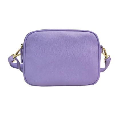 Genuine Leather Double Zipper Crossbody