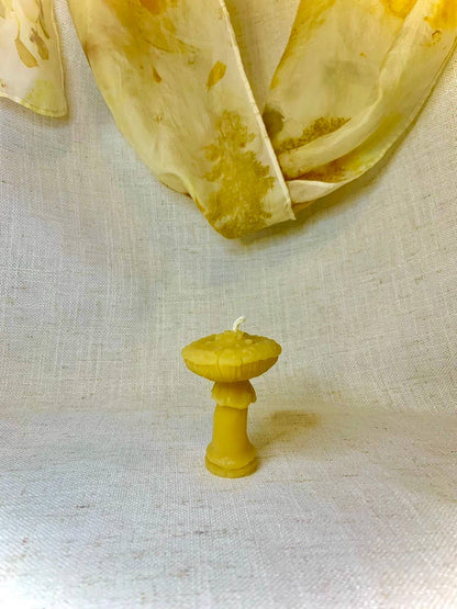 100% Beeswax Candle- Amanita Mushroom - Tampa Home & Garden Store