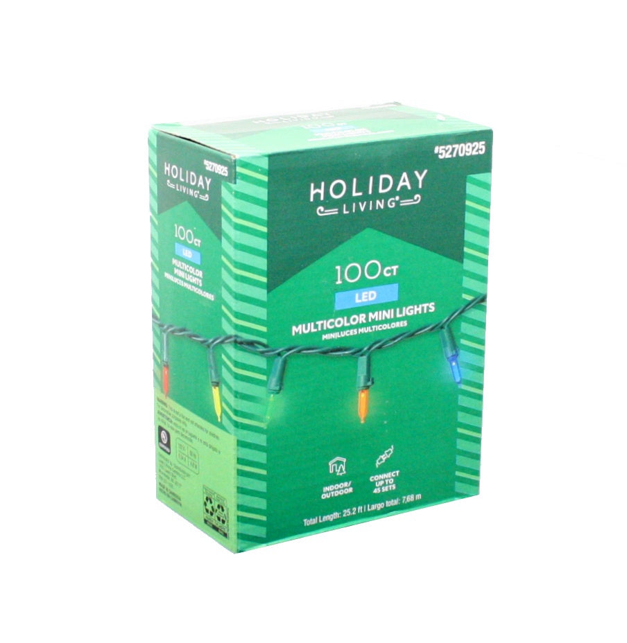 100-Count 24.7-ft Multicolor LED Plug-In Christmas String Lights - Tampa Home & Garden Store