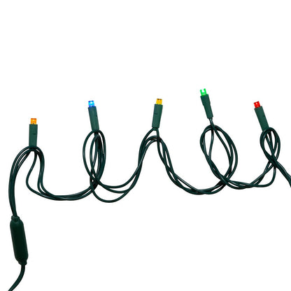 100-Light 5mm Multi-Color LED Green Wire Light Set - Tampa Home & Garden Store