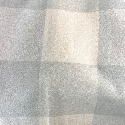 100% Organic Cotton Buffalo Plaid Large Block in Creamy White and Soft Grey Infinity and Blanket Scarves - Tampa Home & Garden Store