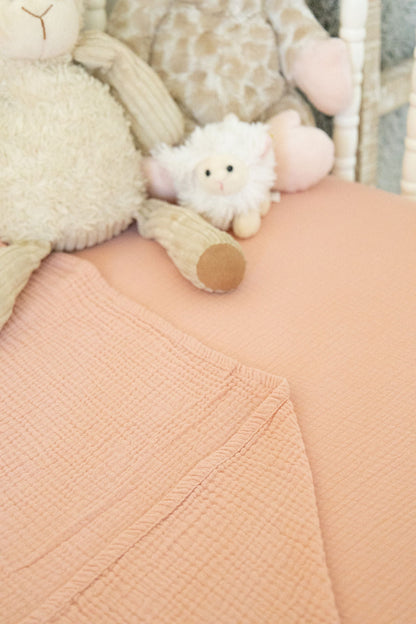 100% Organic Cotton Gauze Muslin Crib Sheet - Tampa Home & Garden Store