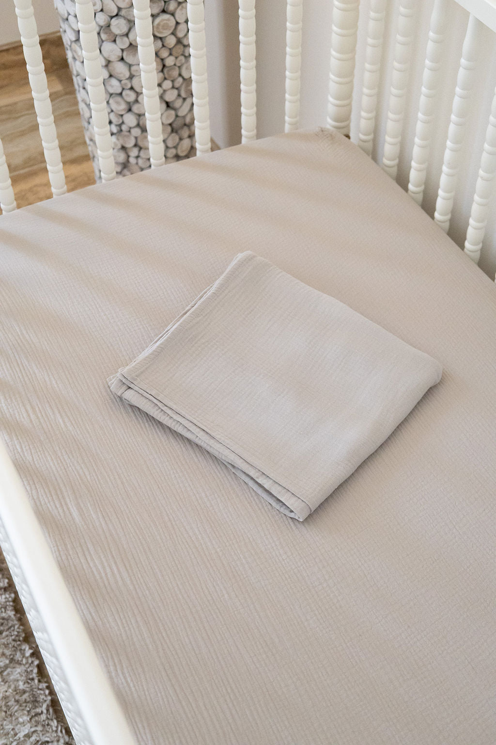 100% Organic Cotton Gauze Muslin Crib Sheet - Tampa Home & Garden Store