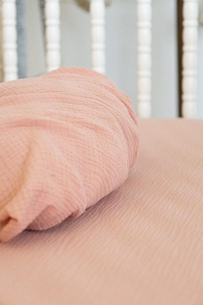 100% Organic Cotton Gauze Muslin Crib Sheet - Tampa Home & Garden Store