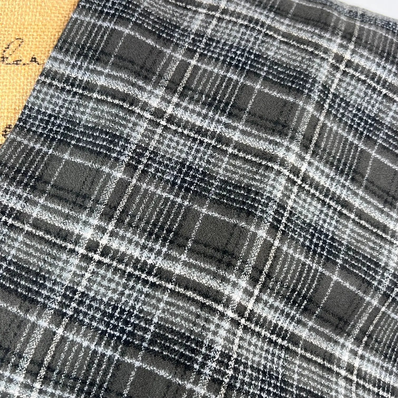 100% Organic Cotton Warm Dark Grey, Black and White Plaid Infinity and Blanket Scarves - Tampa Home & Garden Store