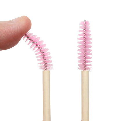 100-Pack Disposable Bamboo Stick Mascara Wands – Eco-Friendly & Convenient - Tampa Home & Garden Store