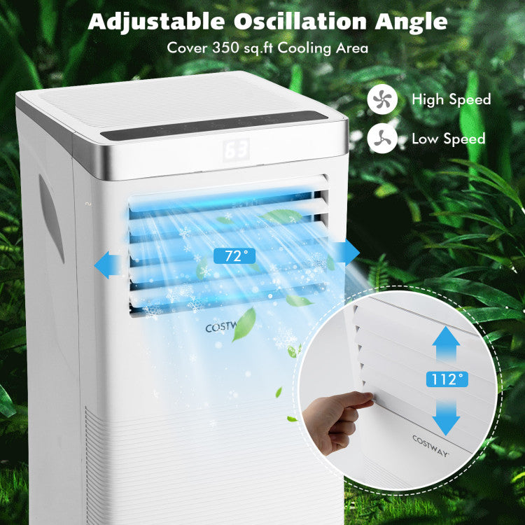Aire acondicionado portátil de 10.000 BTU con control remoto