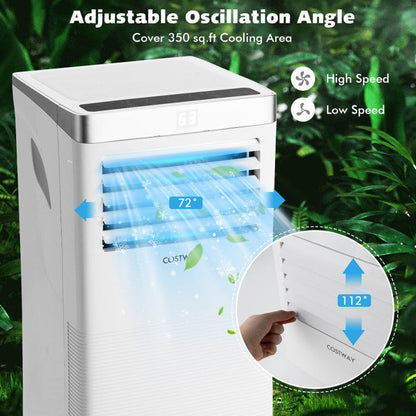 Aire acondicionado portátil de 10.000 BTU con control remoto