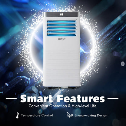 Aire acondicionado portátil de 10.000 BTU con control remoto