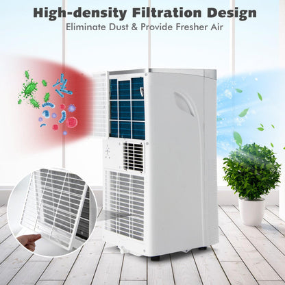 Aire acondicionado portátil de 10.000 BTU con control remoto
