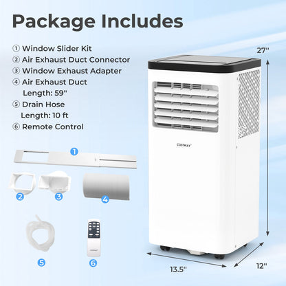 10000 BTU Portable Air Conditioner with Remote