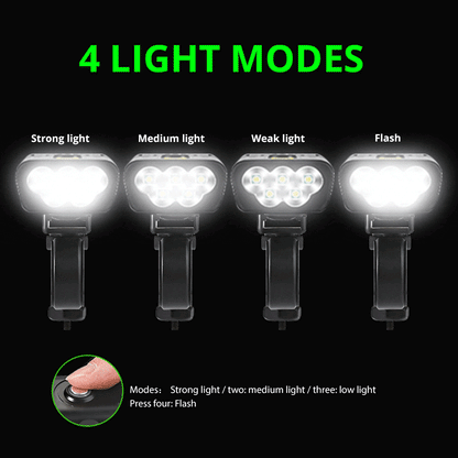 Stevvex bike light set, front/rear LED, USB rechargeable, 5000 lumens, 4 modes on Tampa Home & Garden Store