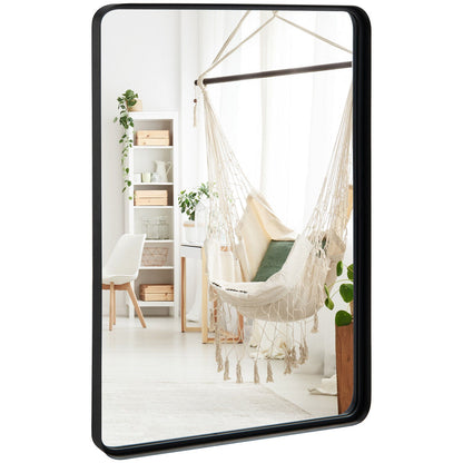 Espejo de baño rectangular con montaje en pared - Espejo de tocador-L