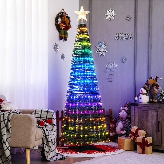 Green 6.2 Ft Pop Up Christmas Tree with 282 Led