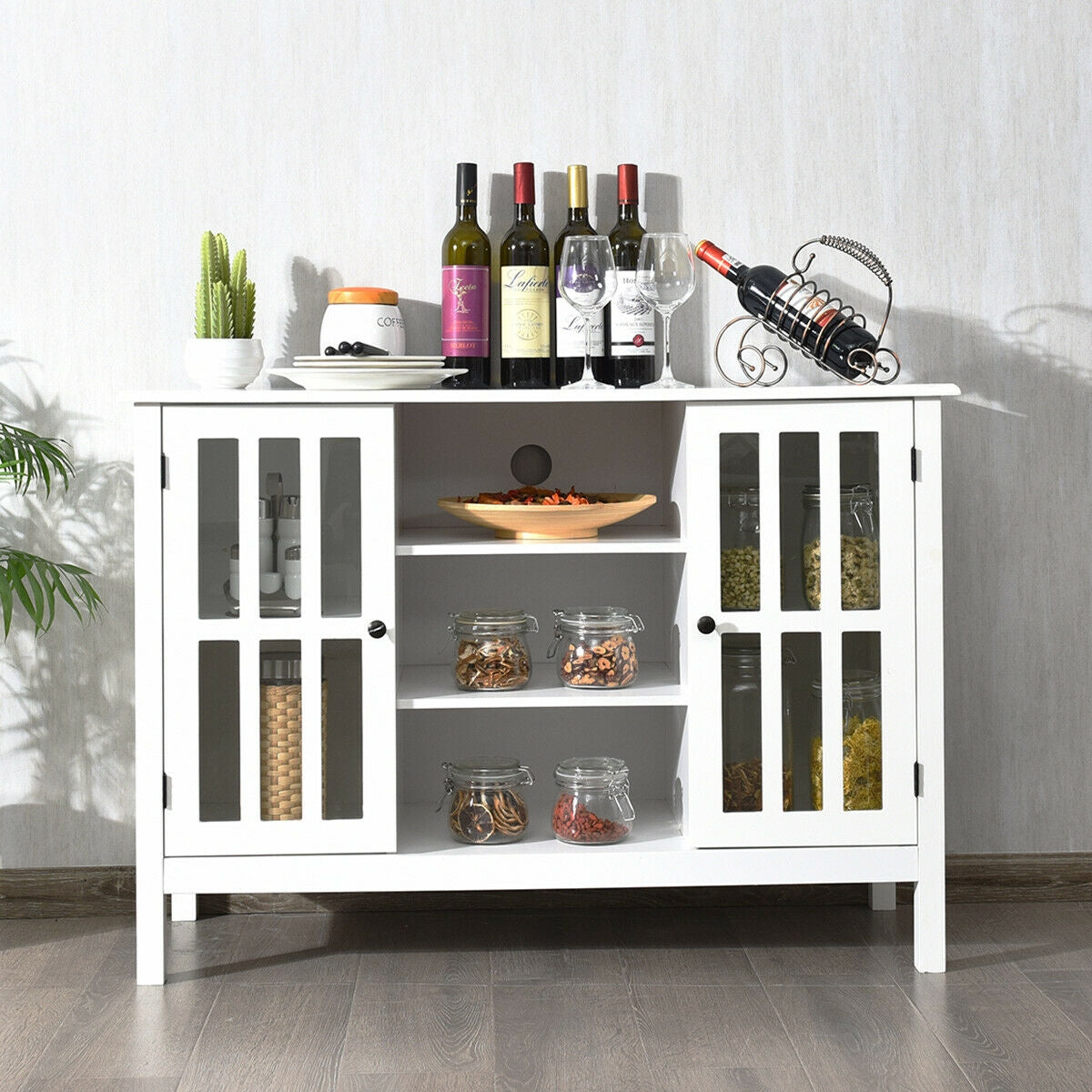 Mueble para TV de madera para televisor de 50 pulgadas - Blanco