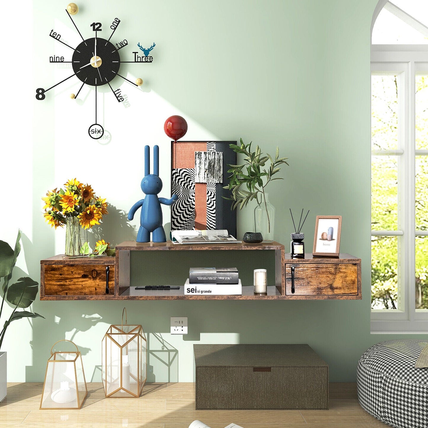 Misting Pedestal Fan 90 Degree Auto Oscillation