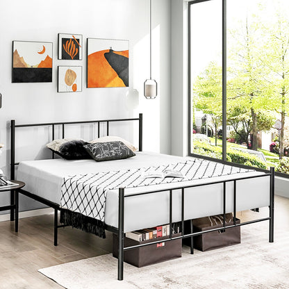 Base de cama tipo plataforma tamaño Full/Queen con cabecera alta - Tamaño Full