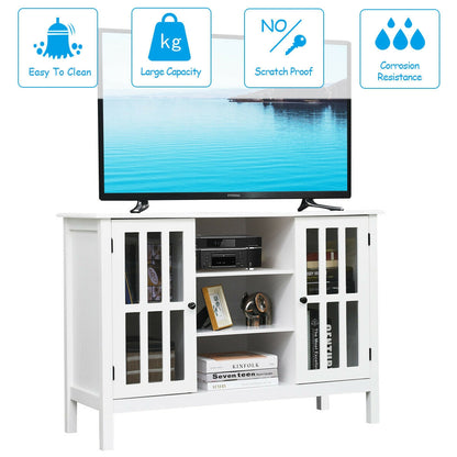 Mueble para TV de madera para televisor de 50 pulgadas - Blanco