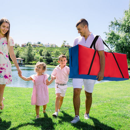 Giant carry storage bag for 4 in a row game by DirectDeals, durable zipper, red and blue on Tampa Home & Garden Store