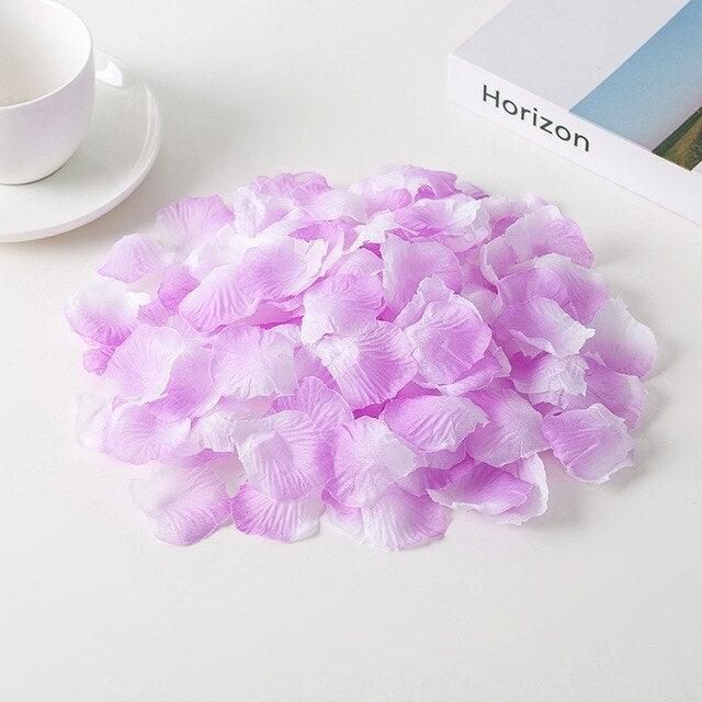 Stevvex 1000Pcs pink lilac artificial rose petals for wedding decorations on Tampa Home & Garden Store