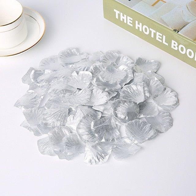 Stevvex 1000pcs fake white separated rose petals for wedding decorations on Tampa Home & Garden Store