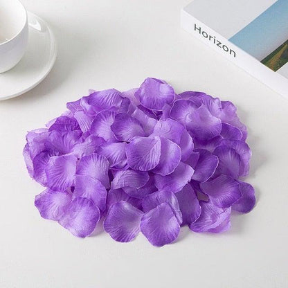 1000pcs purple rose petals, Stevvex artificial flora for wedding decor on Tampa Home & Garden Store