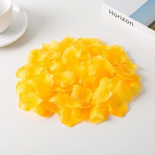 Artificial rose petals yellow 1000pcs, separated, Stevvex artificial flora on Tampa Home & Garden Store