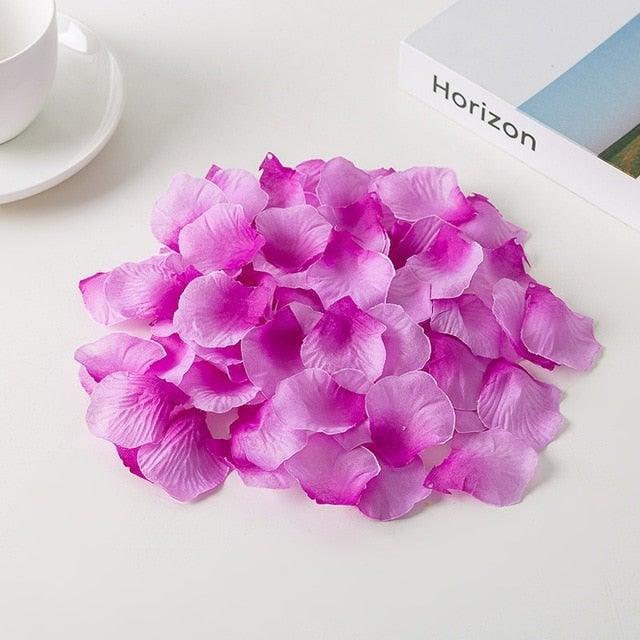 Stevvex 1000pcs rose petals artificial florals pink purple separated petals for weddings on Tampa Home & Garden Store