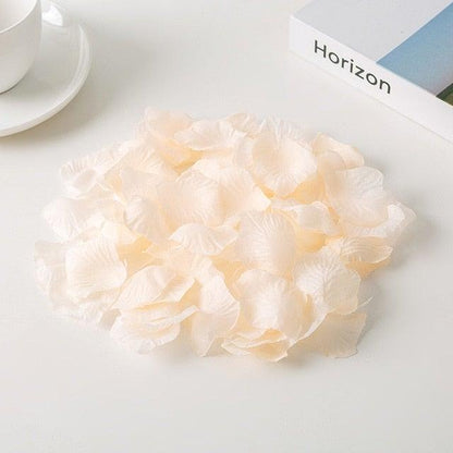Stevvex 1000pcs cream rose petals artificial petals for weddings decorations on Tampa Home & Garden Store