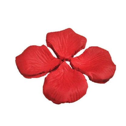 Red artificial rose petals Stevvex 1000pcs for wedding decor on Tampa Home & Garden Store