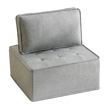 Sofa With Modular Splicing Design armless chair in gray fabric by Unique Piece Furniture on Tampa Home & Garden Store
