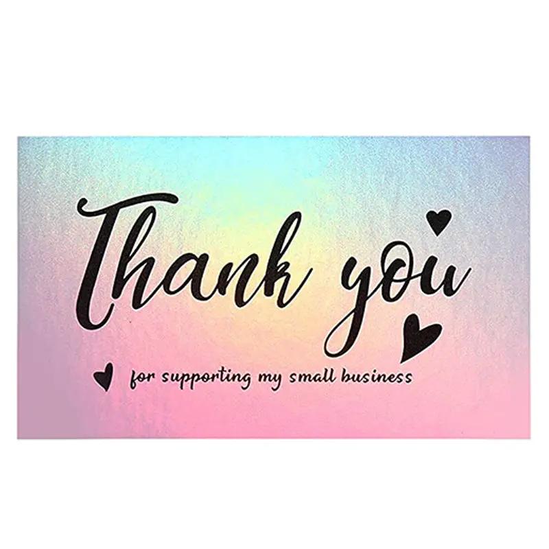 English Holiday Thank You Card for Do It Yourself