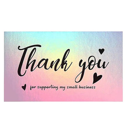 English Holiday Thank You Card for Do It Yourself