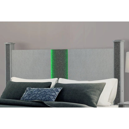 Lorenzo Bed with Speakers and Glitter Detailing