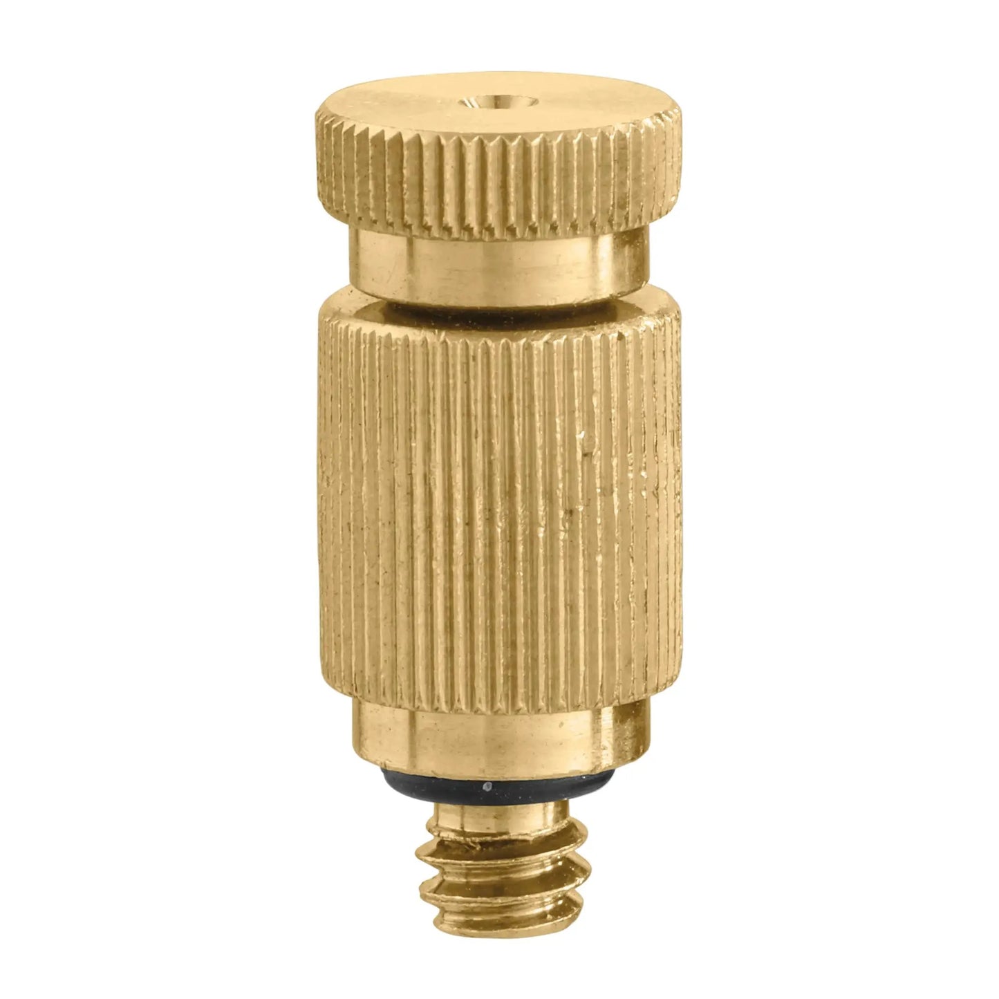 Brass 3/8 in auto drain valve for mist, Orbit Irrigation, knurled cap, sprinkler accessory on Tampa Home & Garden Store