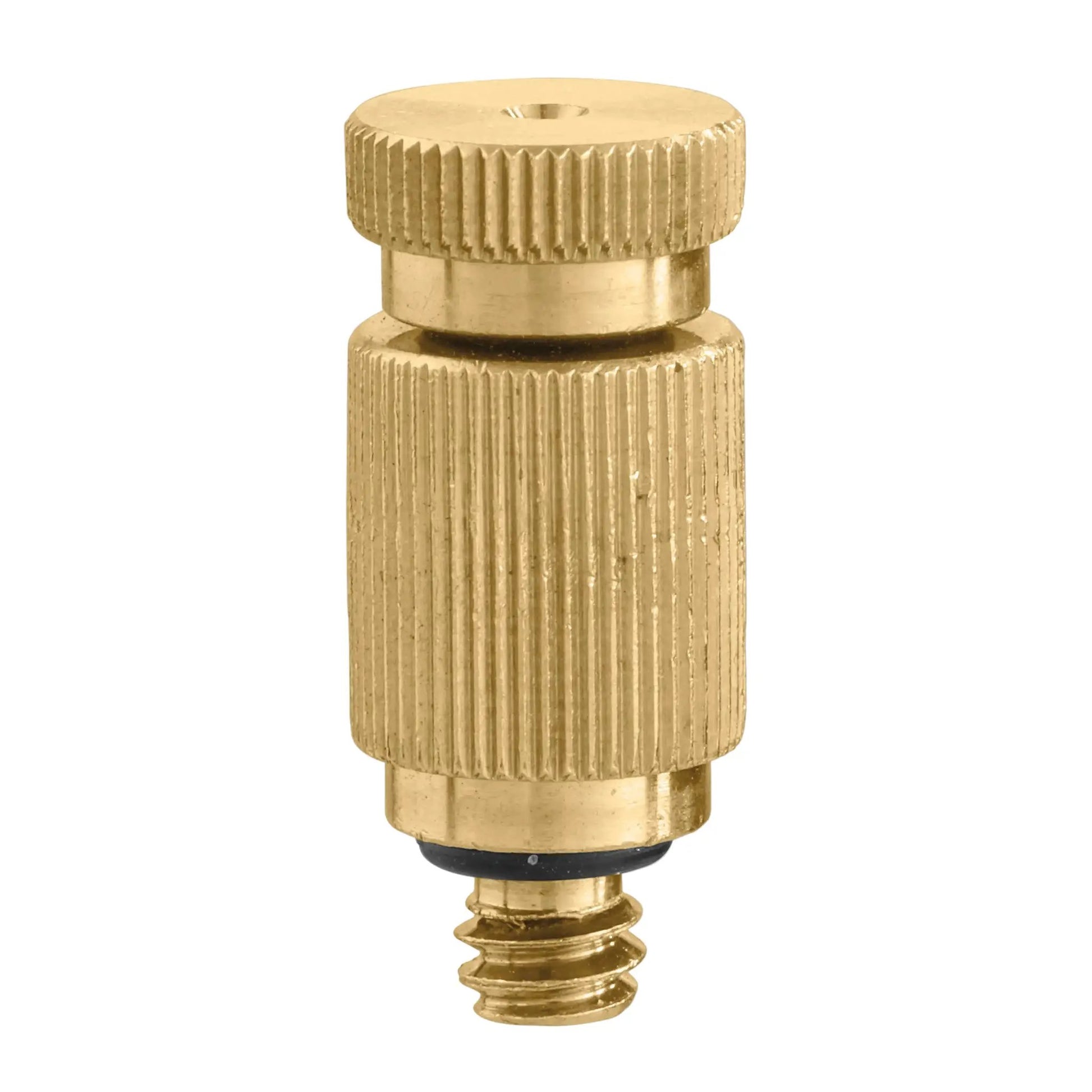 Brass 3/8 in auto drain valve for mist, Orbit Irrigation, knurled cap, sprinkler accessory on Tampa Home & Garden Store