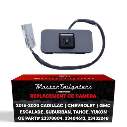 OEM Replacement Backup Camera by Master Tailgaters, black housing with gray connector on Tampa Home & Garden Store
