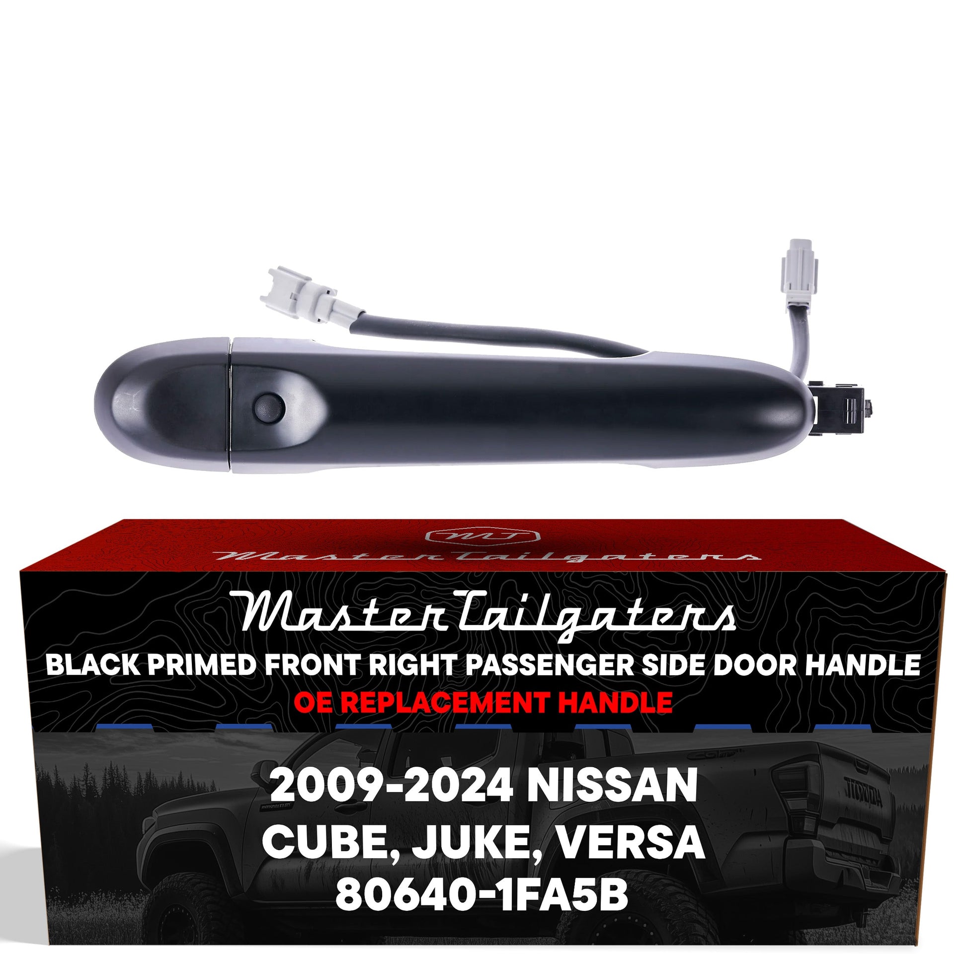 Exterior door handle black primed replacement Nissan Cube/Juke/Versa FR passenger side on Tampa Home & Garden Store